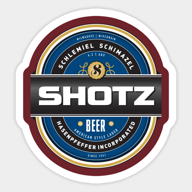 Shotz Brewery Sticker by MindsparkCreative